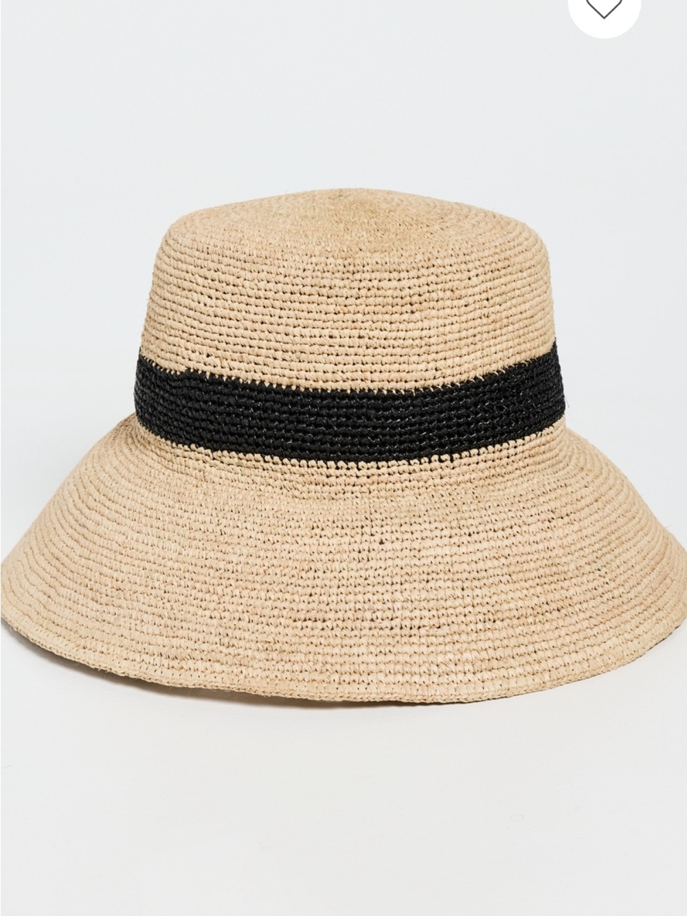 Jenni Kayne Natural Straw Sun Hat with Black Band